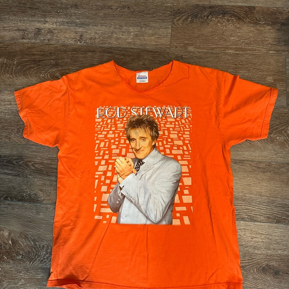 Rod Steward Vintage 2004 Tour Shirt-Authentic Distressing